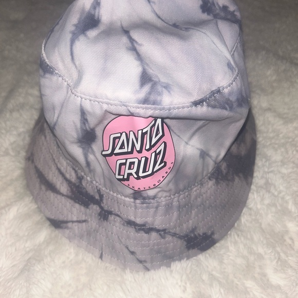 Santa Cruz Gray and Pink Logo Bucket Hat - Picture 3 of 4